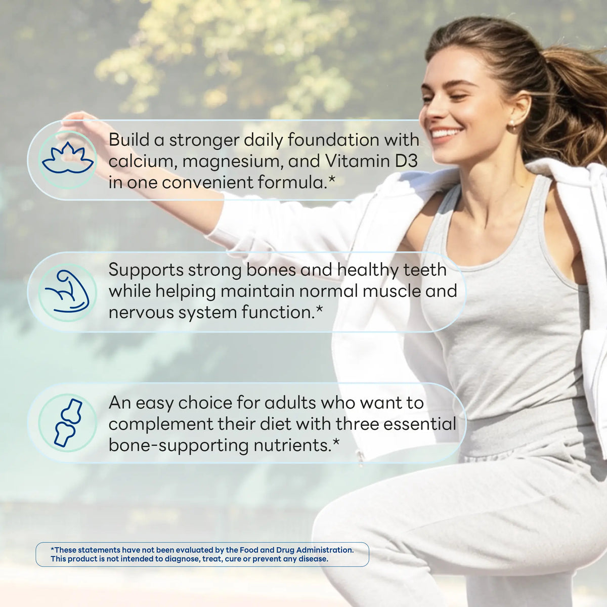 Calcium & Magnesium with Vitamin D3, Bone & Muscle Support, 250 Capsules