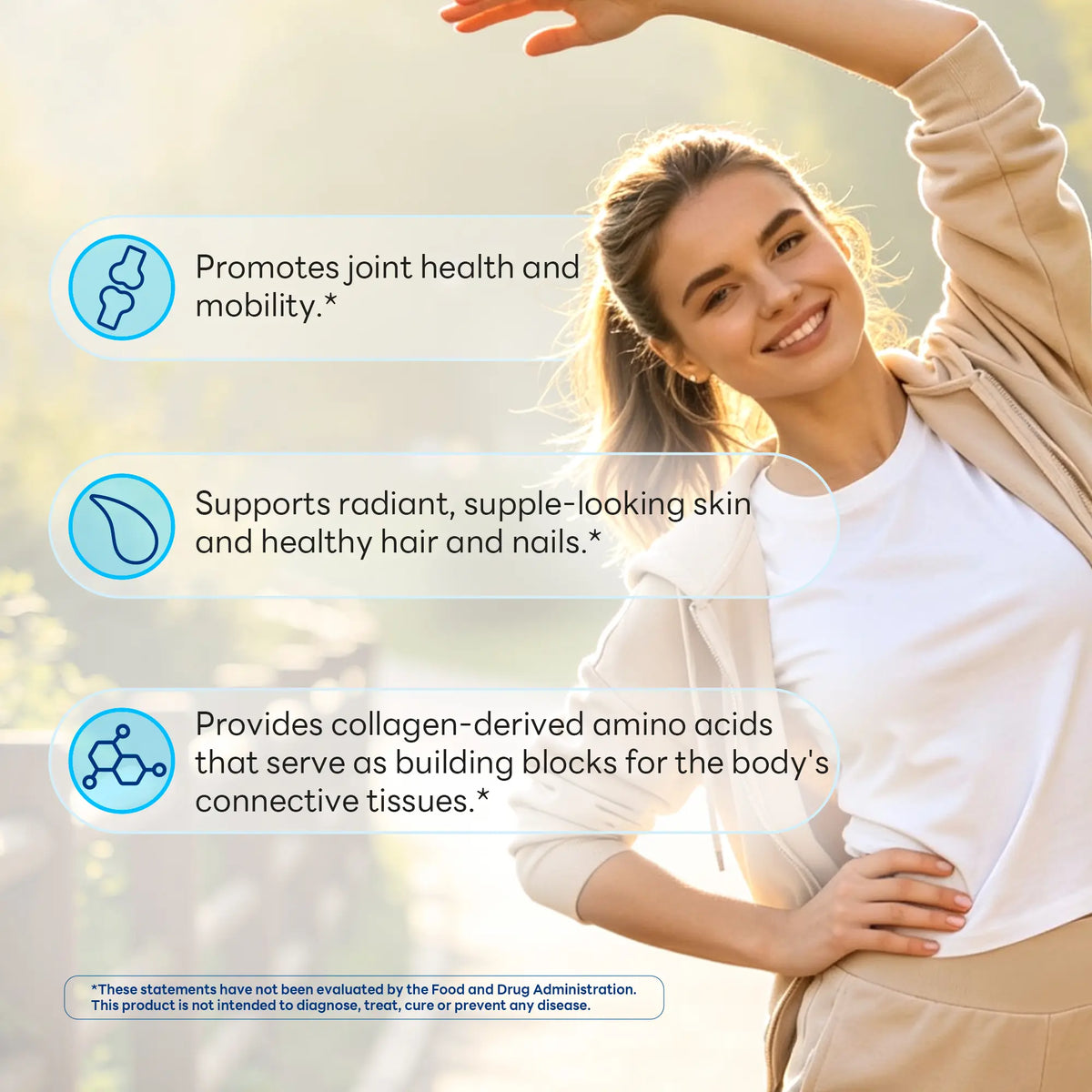 Collagen Peptides, Grass-Fed 20 g, Hair, Skin & Joint Support, 600 g Unflavored Powder