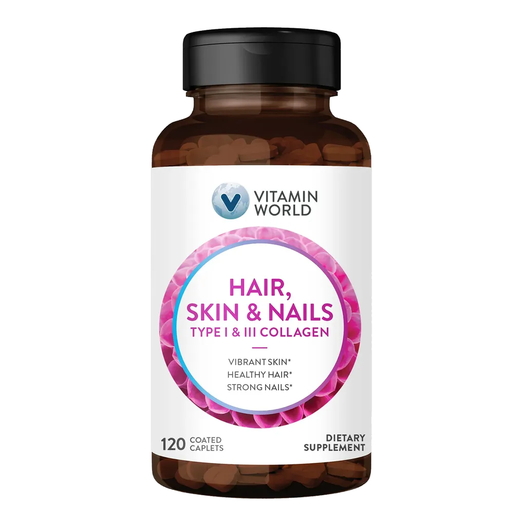 Hair. Skin & Nails Formula, TYPE I & II Collagen - 240 caplets