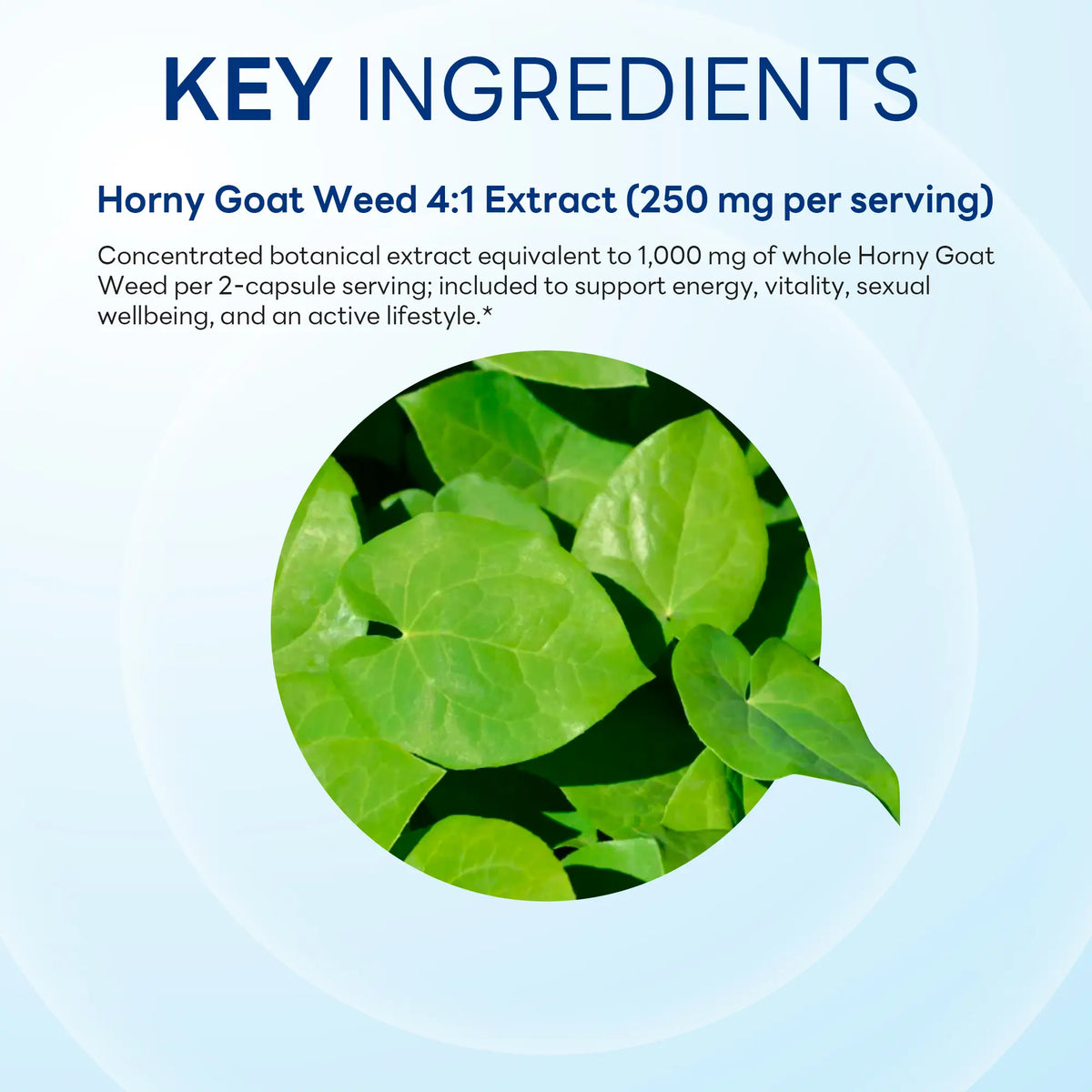 Horny Goat Weed 1,000 mg, Vitality Support, 90 Capsules