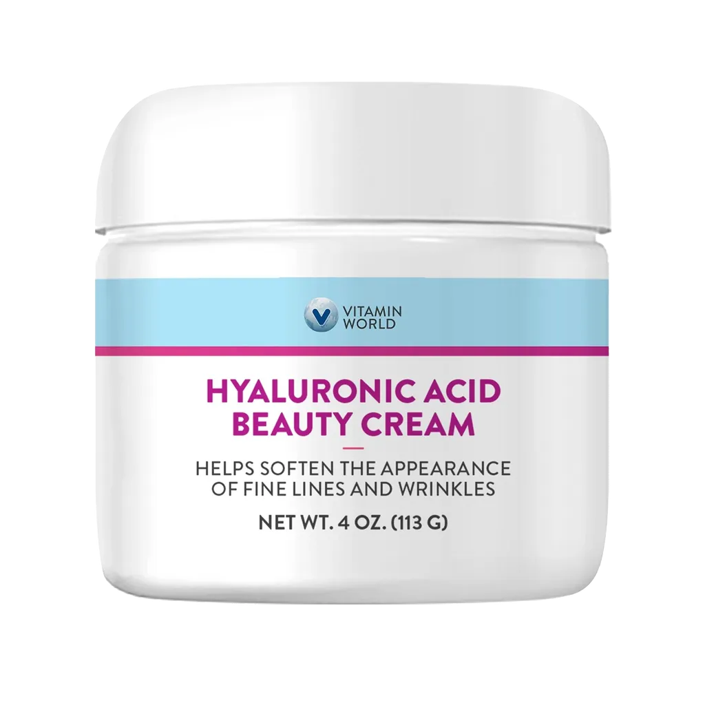 Hyaluronic Acid Beauty Cream - 4 OZ - Helps Soften the Appearance of Fine Lines and Wrinkles