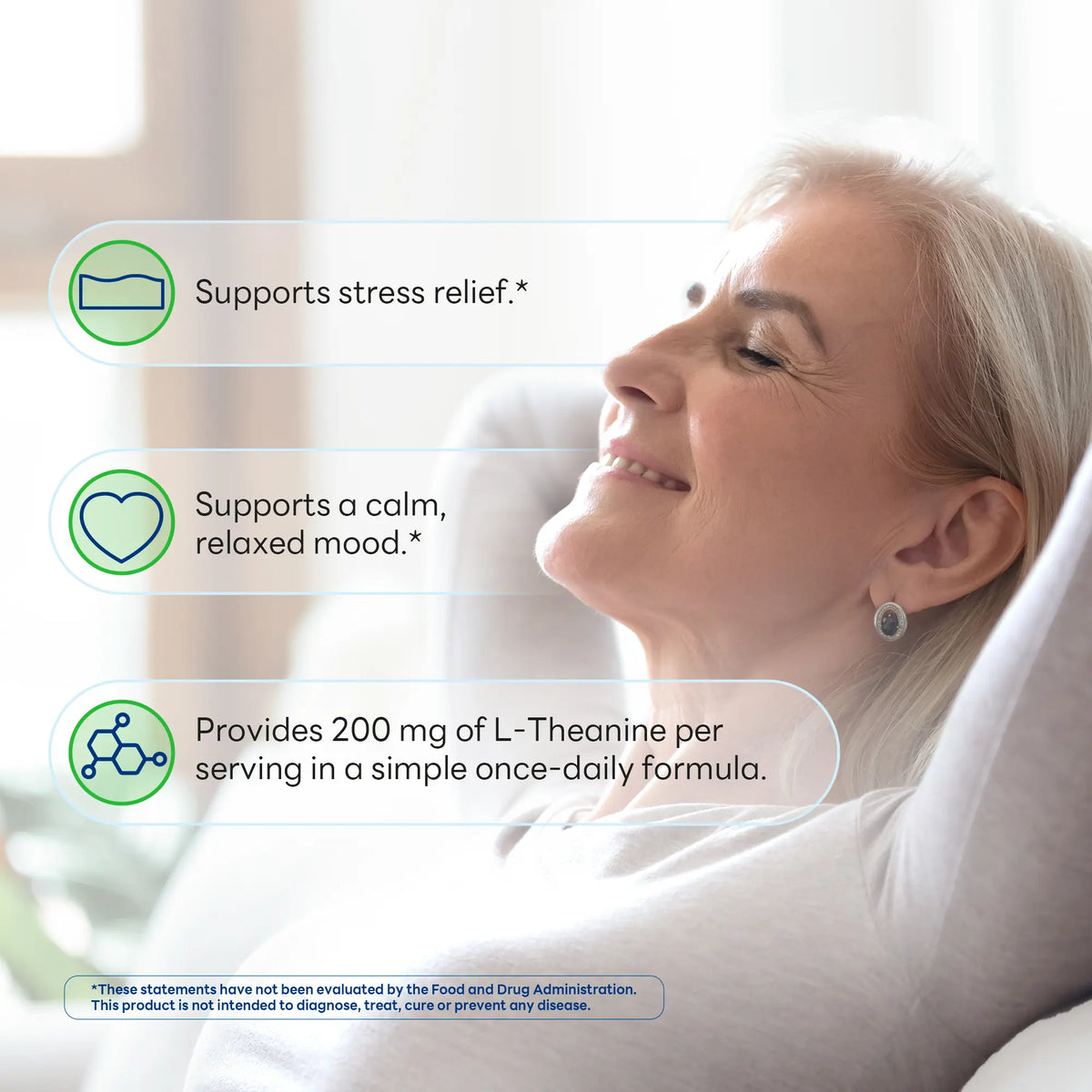 L-Theanine 200 mg, Calm & Relaxation Support, 60 Vegetarian Capsules