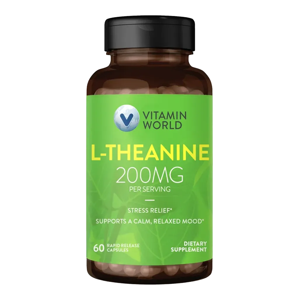L-Theanine 100MG Rapid Release Capsules - 60 Capsules - Stress Relief, Supports A Calm, Relaxed Mood