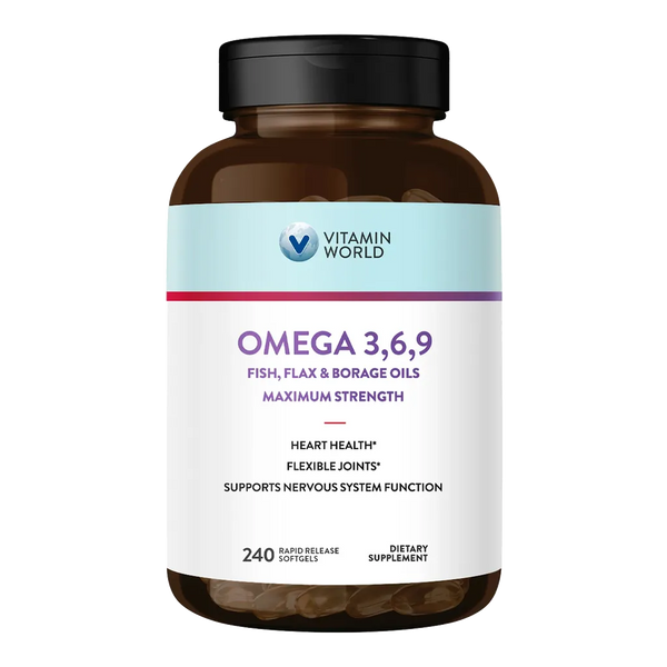Maximum Strength Triple Omega 3-6-9 - 240 softgels
