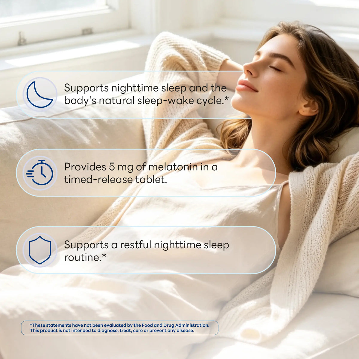 Melatonin 5 mg Timed Release, Sleep Support, 300 Tablets