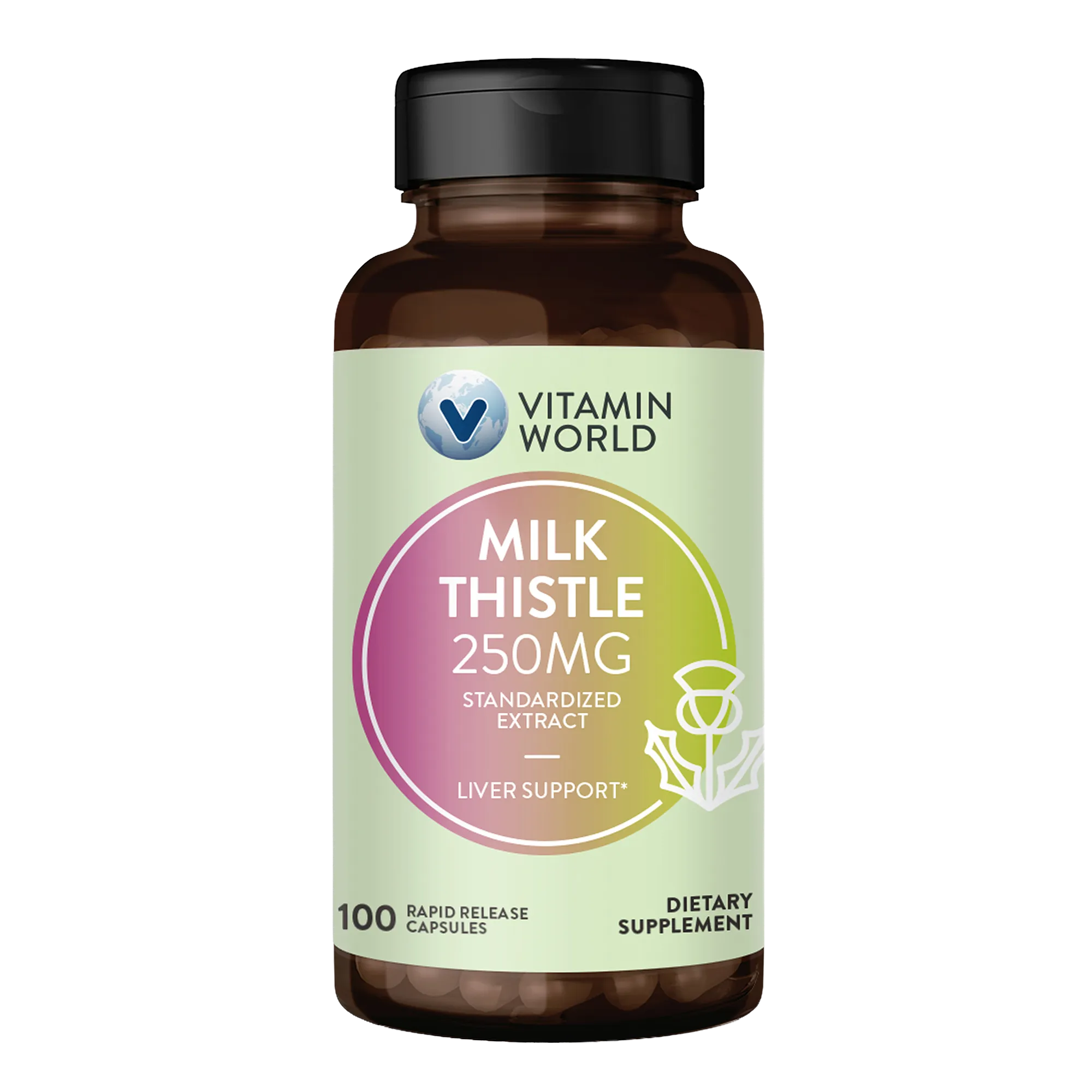 Milk Thistle for Liver Support - 100 Capsules 