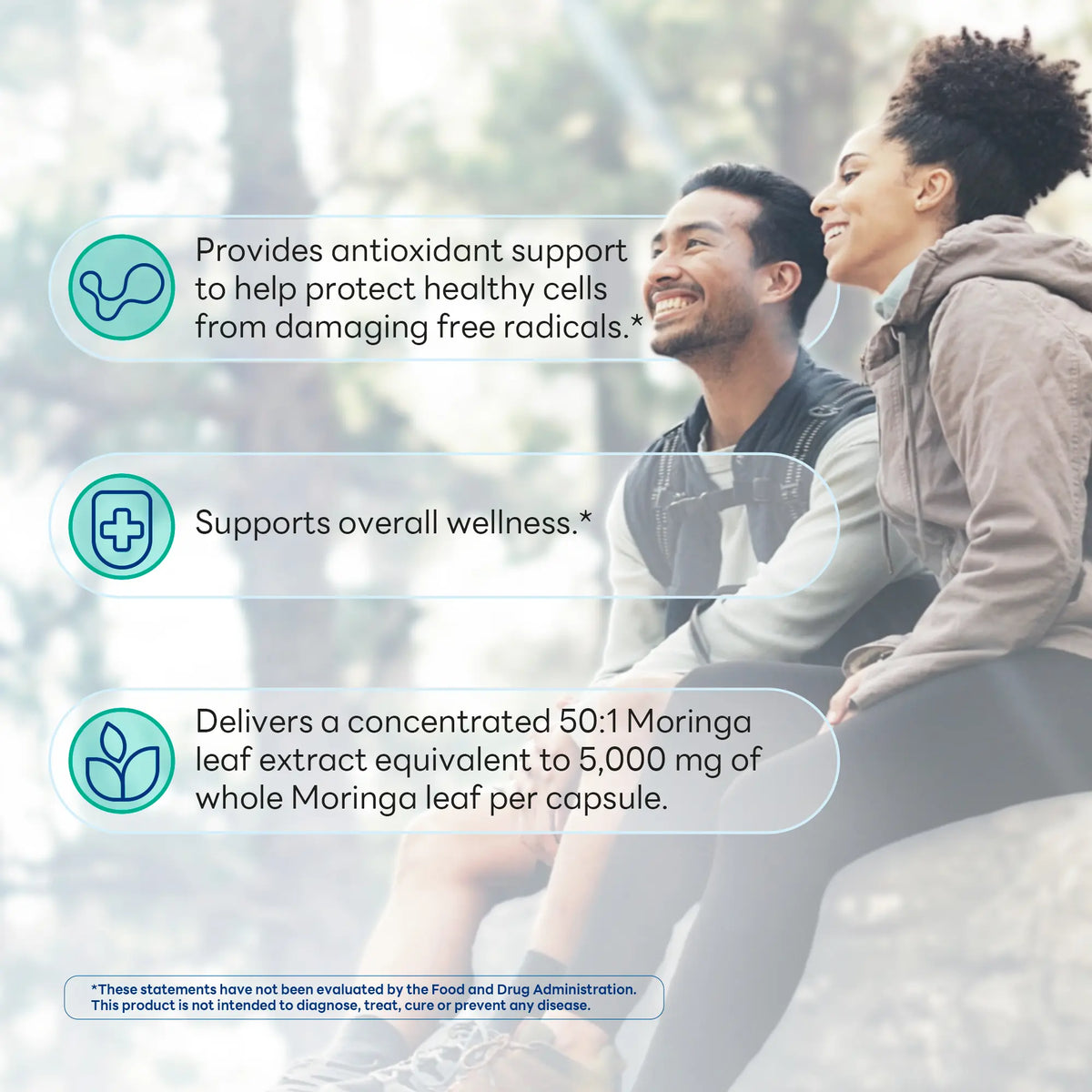 Moringa 5,000 mg Equivalent, Antioxidant Support, 100 Capsules