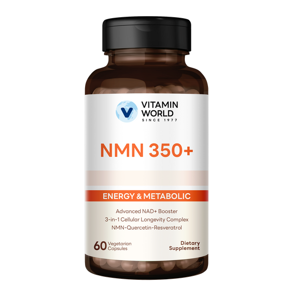 Vitamin World NMN 350 Plus, Energy & Metabolic, 60ct