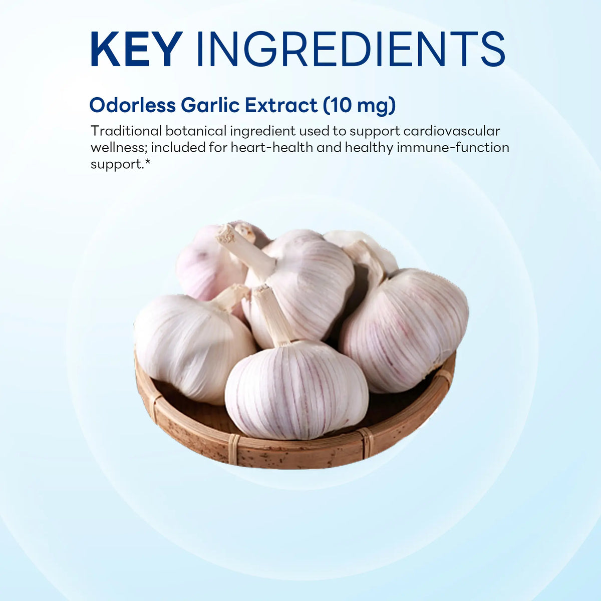 Odorless Garlic 1,000 mg, Heart & Immune Support, 100 Softgels