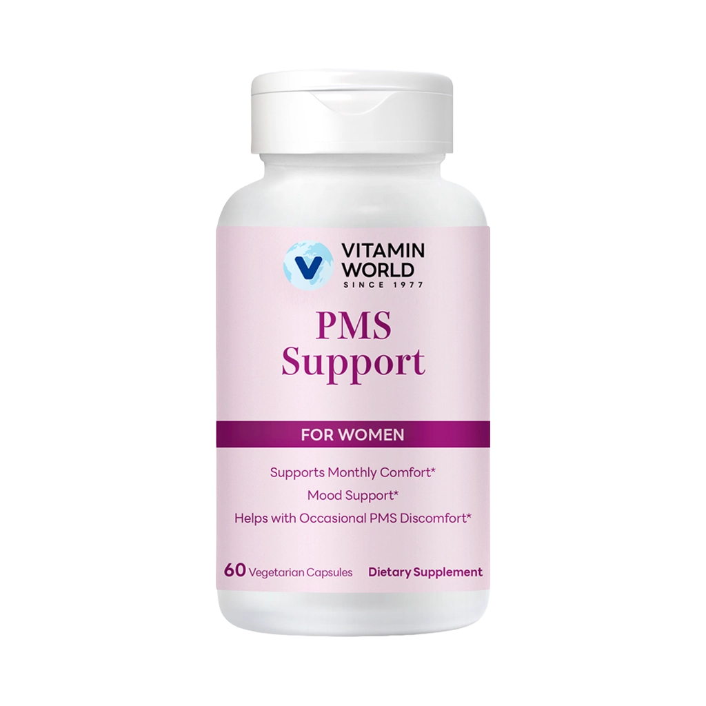 Vitamin World PMS Support for Women, 60 Vegetarian Capsules