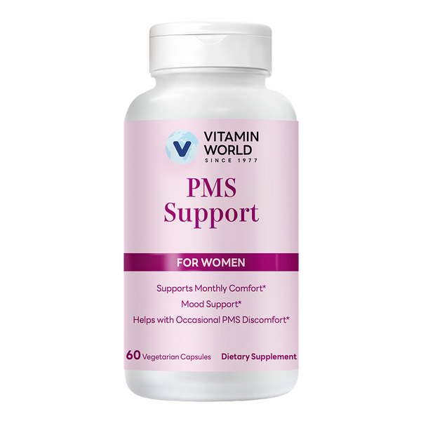 Vitamin World PMS Support for Women, 60 Vegetarian Capsules