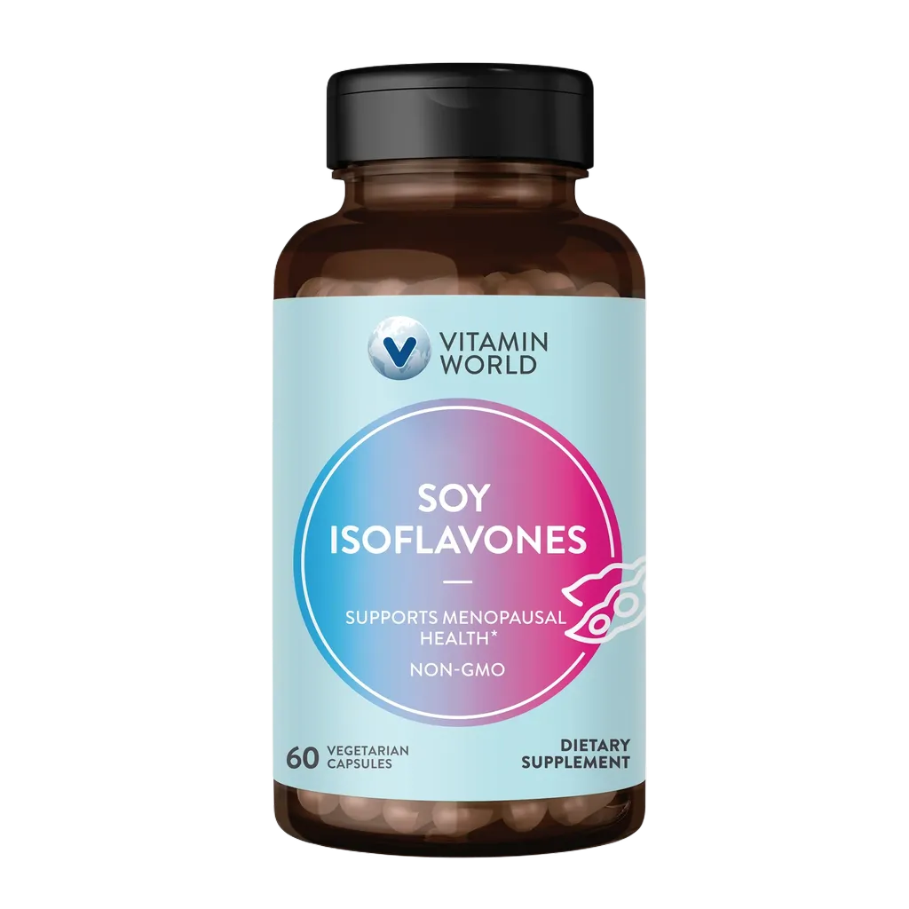 Soy Isoflavones 60ct - Supports Menopausal Health, Non-GMO
