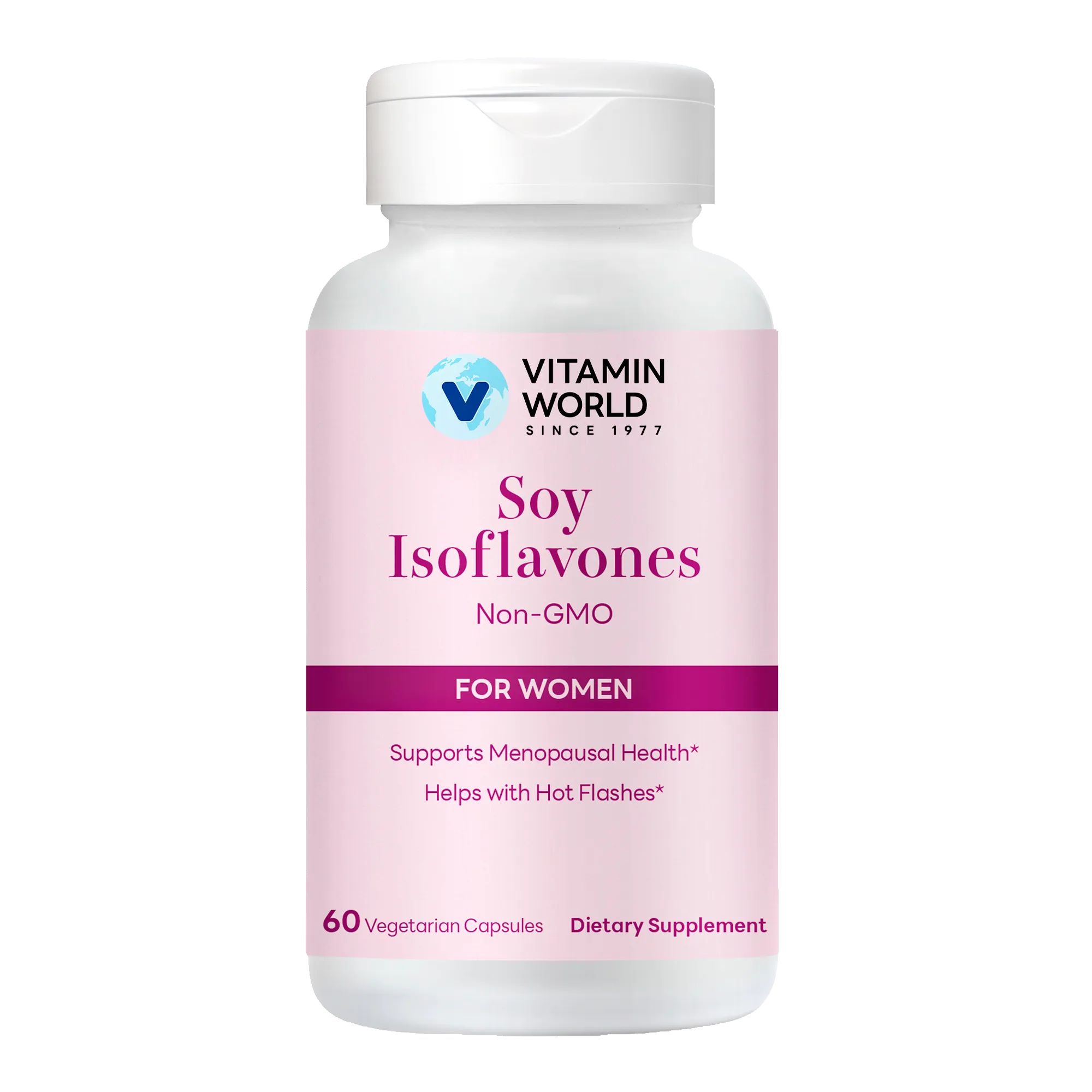Soy Isoflavones 60ct - Supports Menopausal Health, Non-GMO