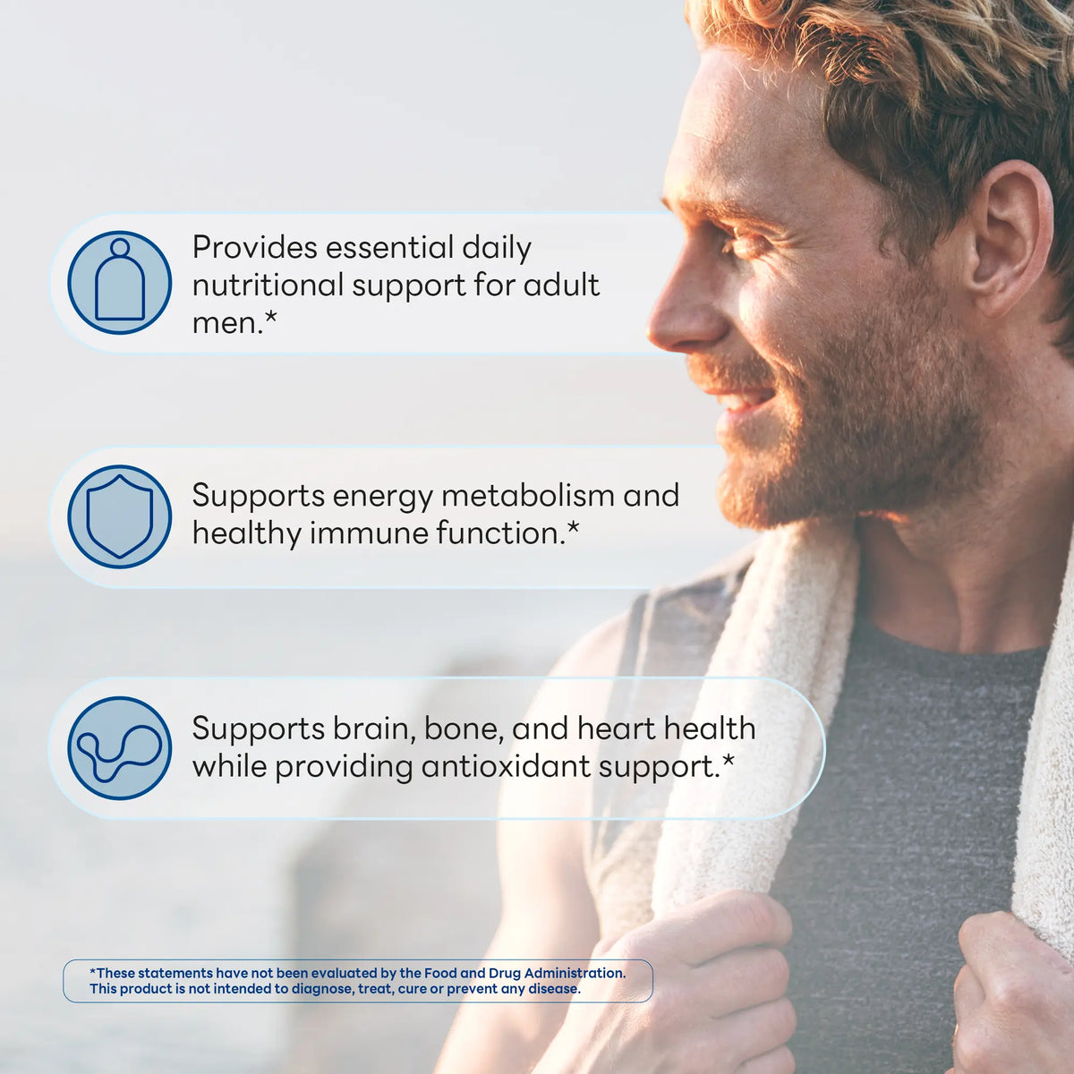 Ultra 360 Men’s Multivitamin with Vitamins, Minerals & Herbs, Energy & Immune Support, 180 Caplets