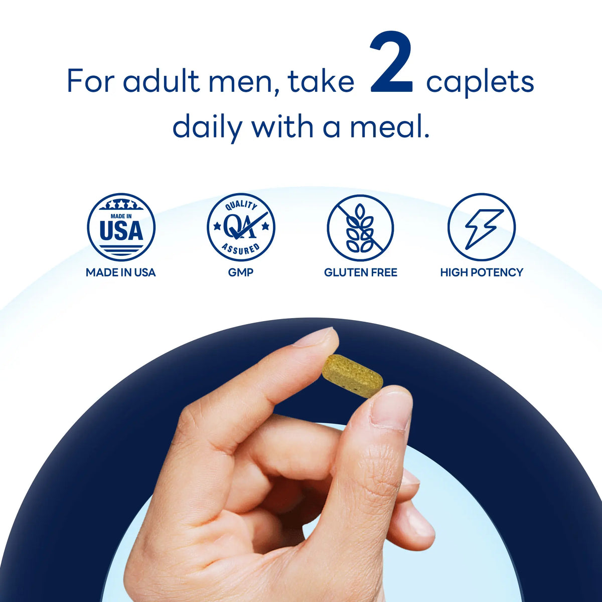 Ultra 360 Multivitamin for Men 50+ with Minerals & Herbs, Vitality & Energy Support Caplets