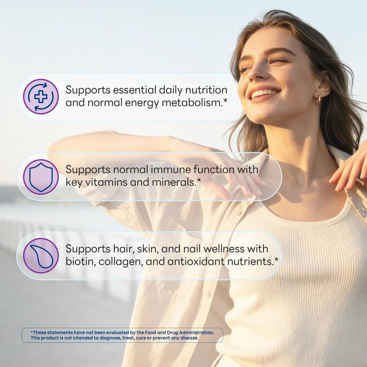 Ultra 360 Multivitamin for Women with Herbs & Collagen, Energy & Beauty Support, 180 Caplets