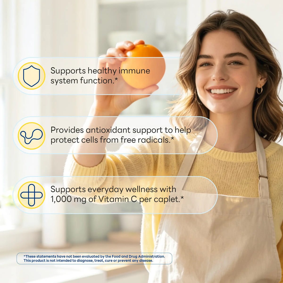 Vitamin C 1,000 mg with Citrus bioflavonoids and Rose Hips, Immune & Antioxidant Support