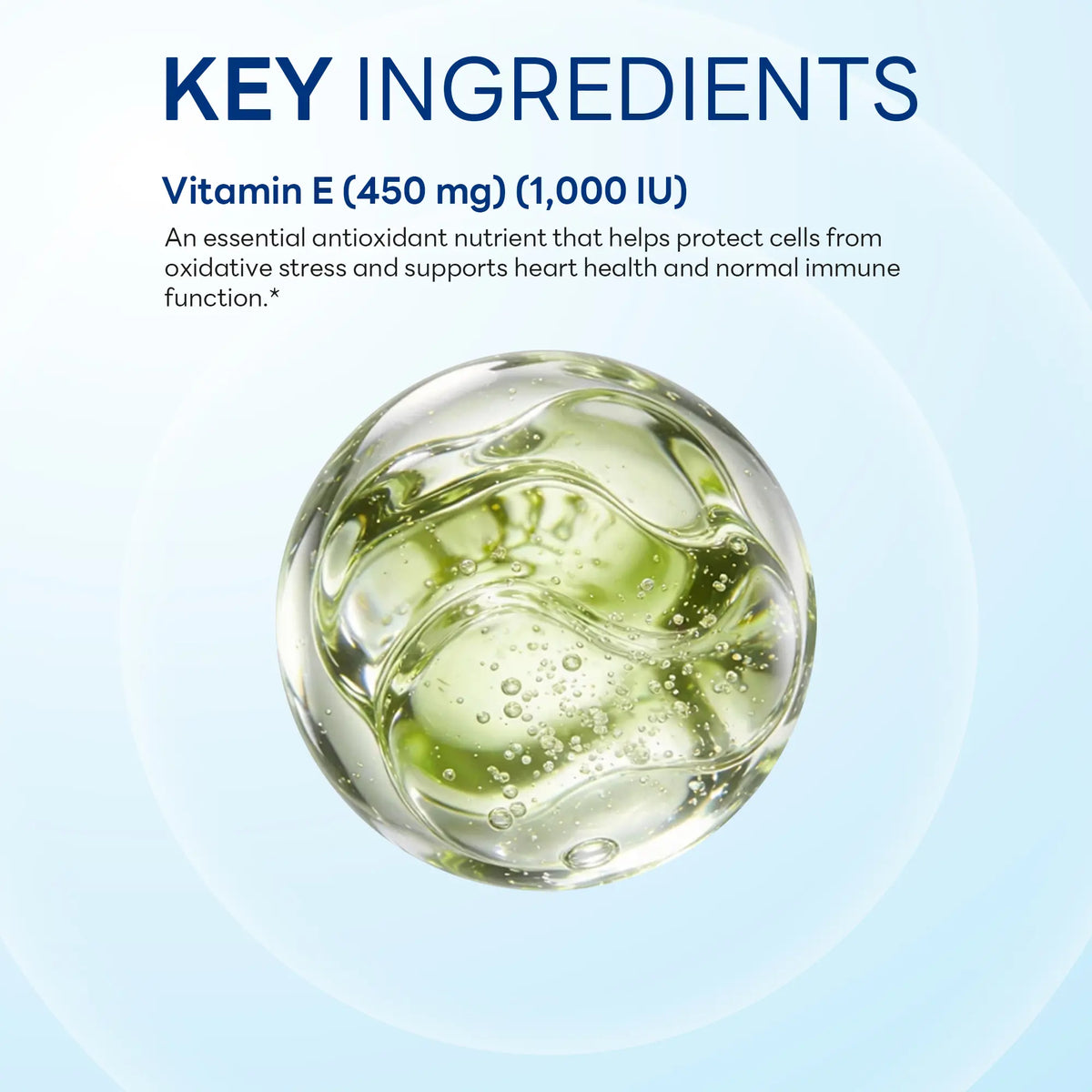 Vitamin E 1,000 IU, Antioxidant Support, 100 Softgels