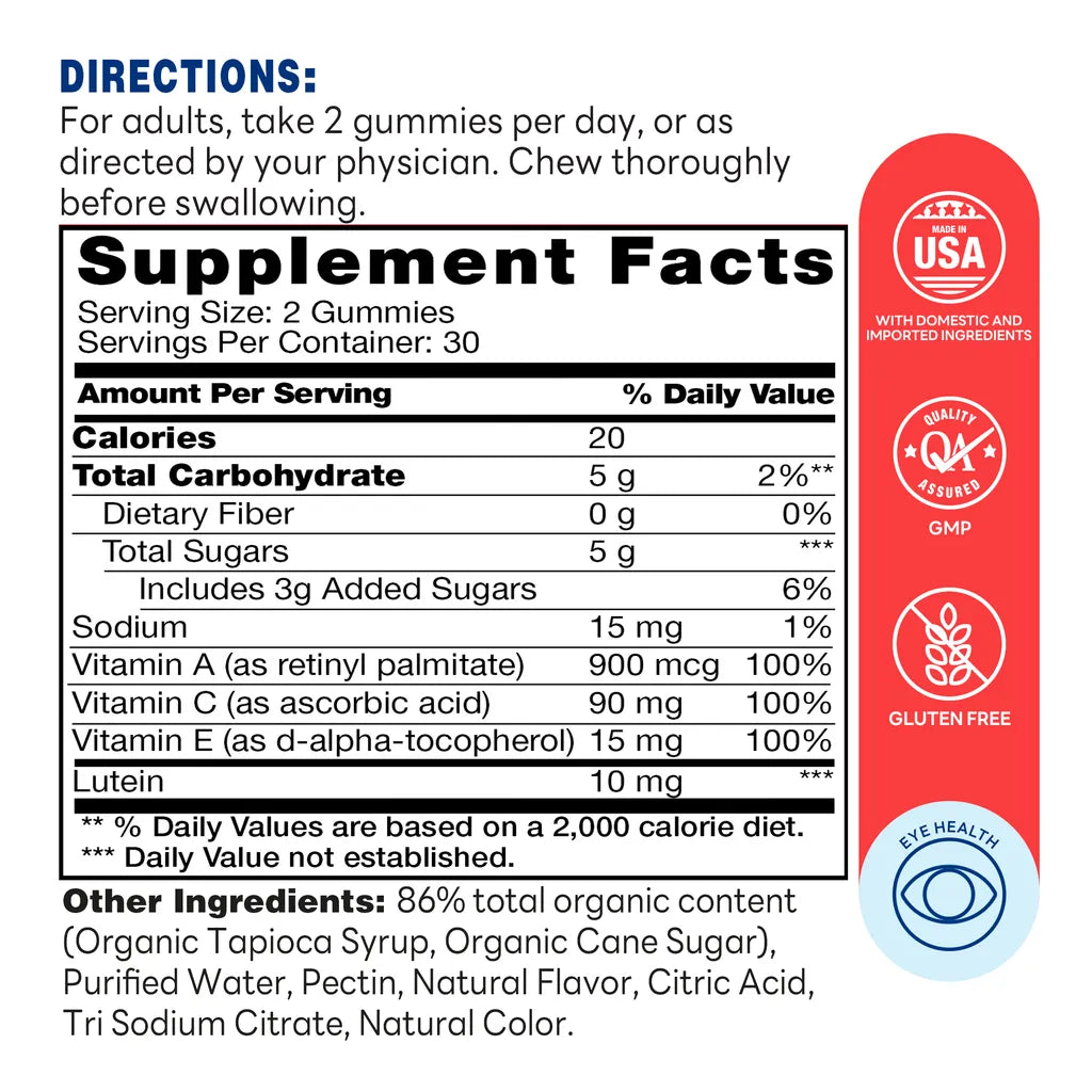Gomitas Eye Happy Vision Support Formula