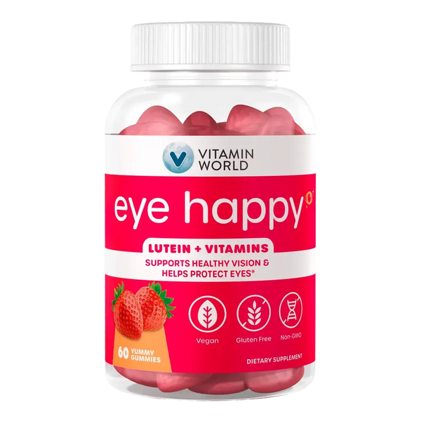 Eye Happy Lutein + Vitamins, Antioxidant, 60 Gummies