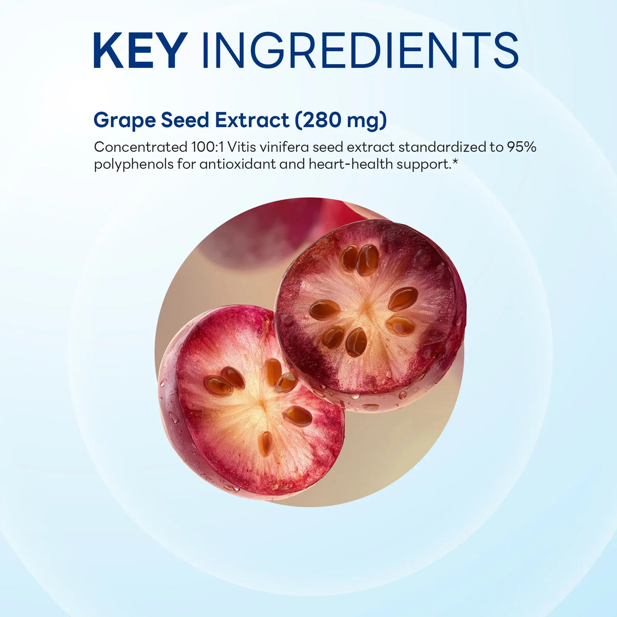 Maximum Strength Grape Seed Extract 28:1, Heart Health & Antioxidant Support, 100 Capsules