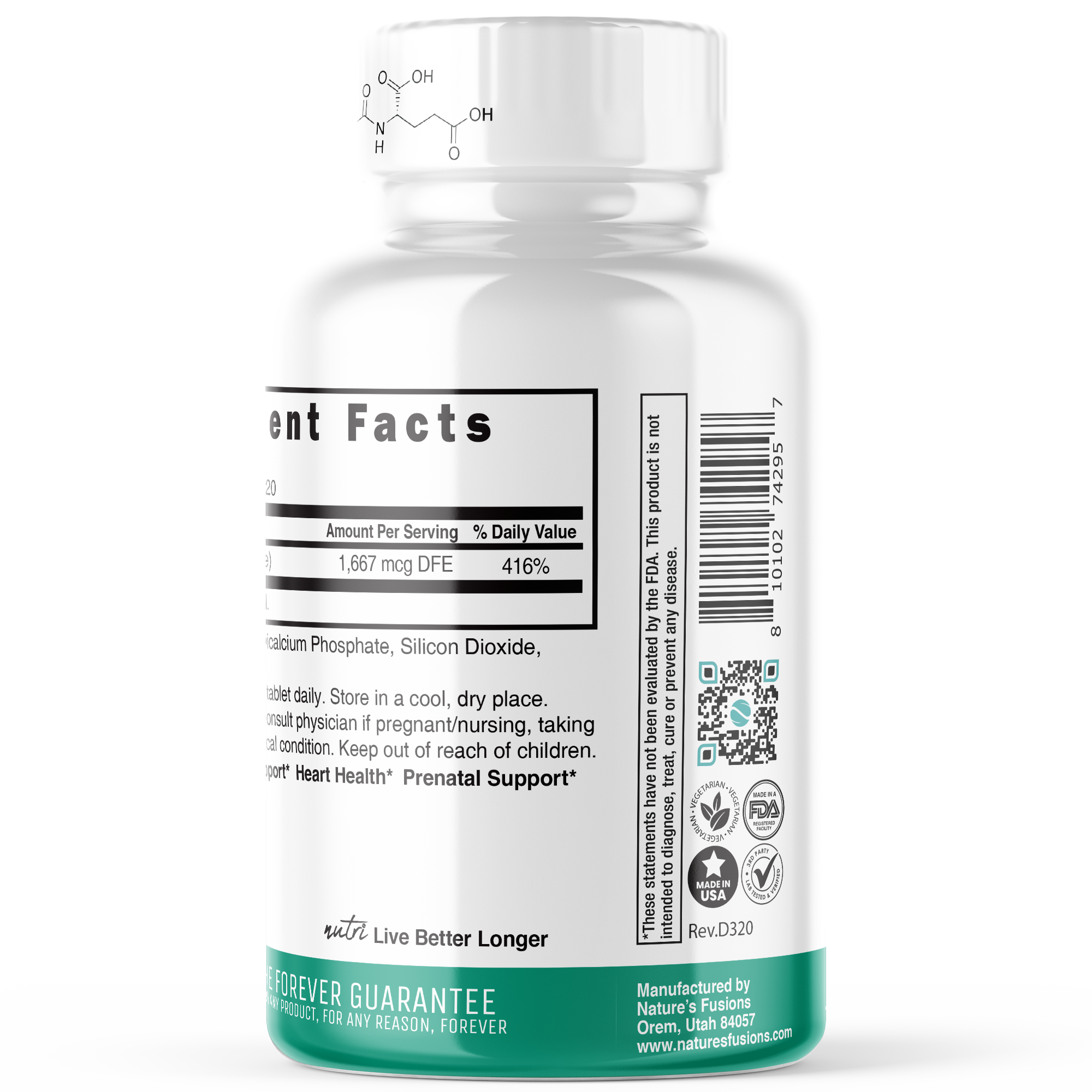 Methylfolate (5-MTHF) 1mg