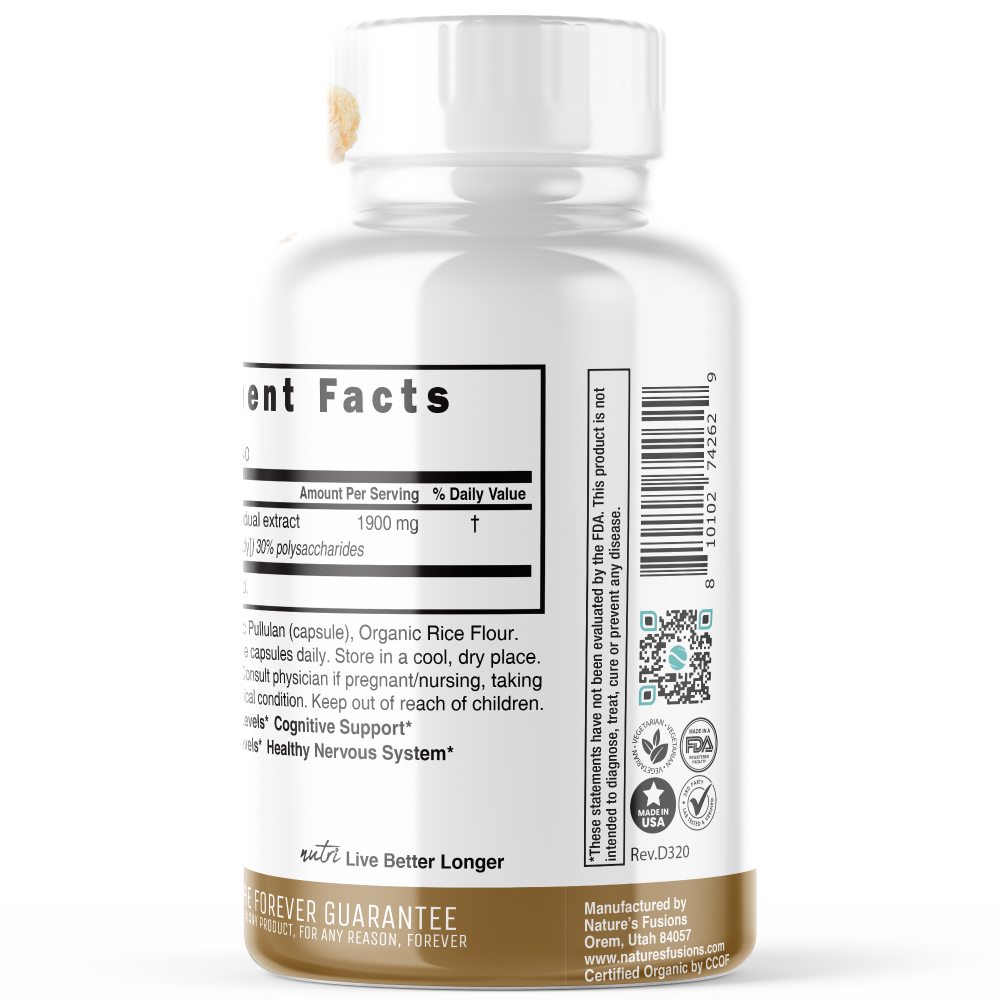 Organic Lion's Mane 1900mg