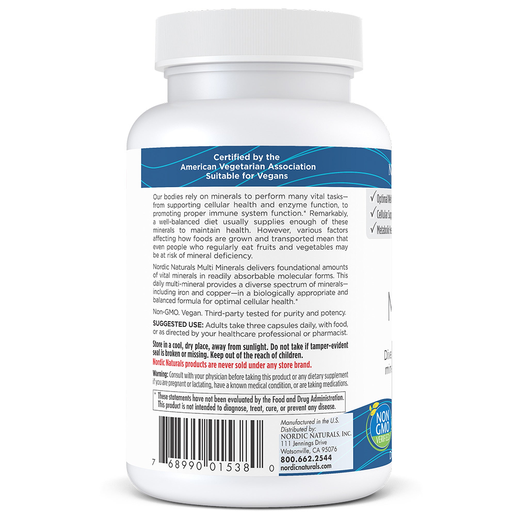 Nordic Naturals Multi Minerales 90 unidades