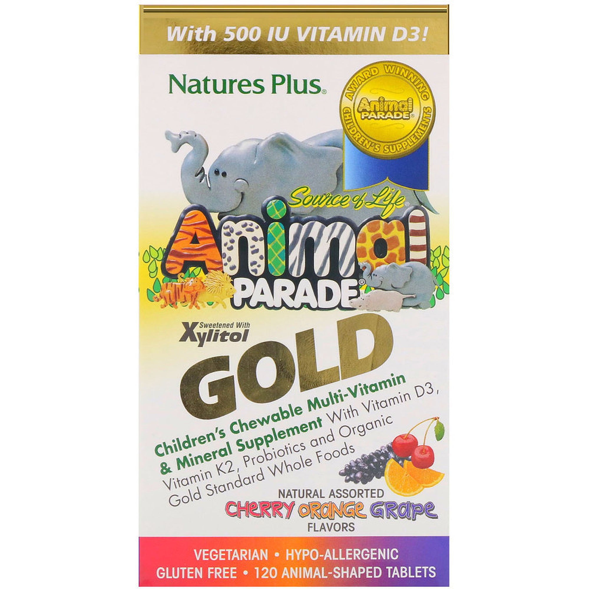 Multivitaminas infantiles Animal Parade Gold