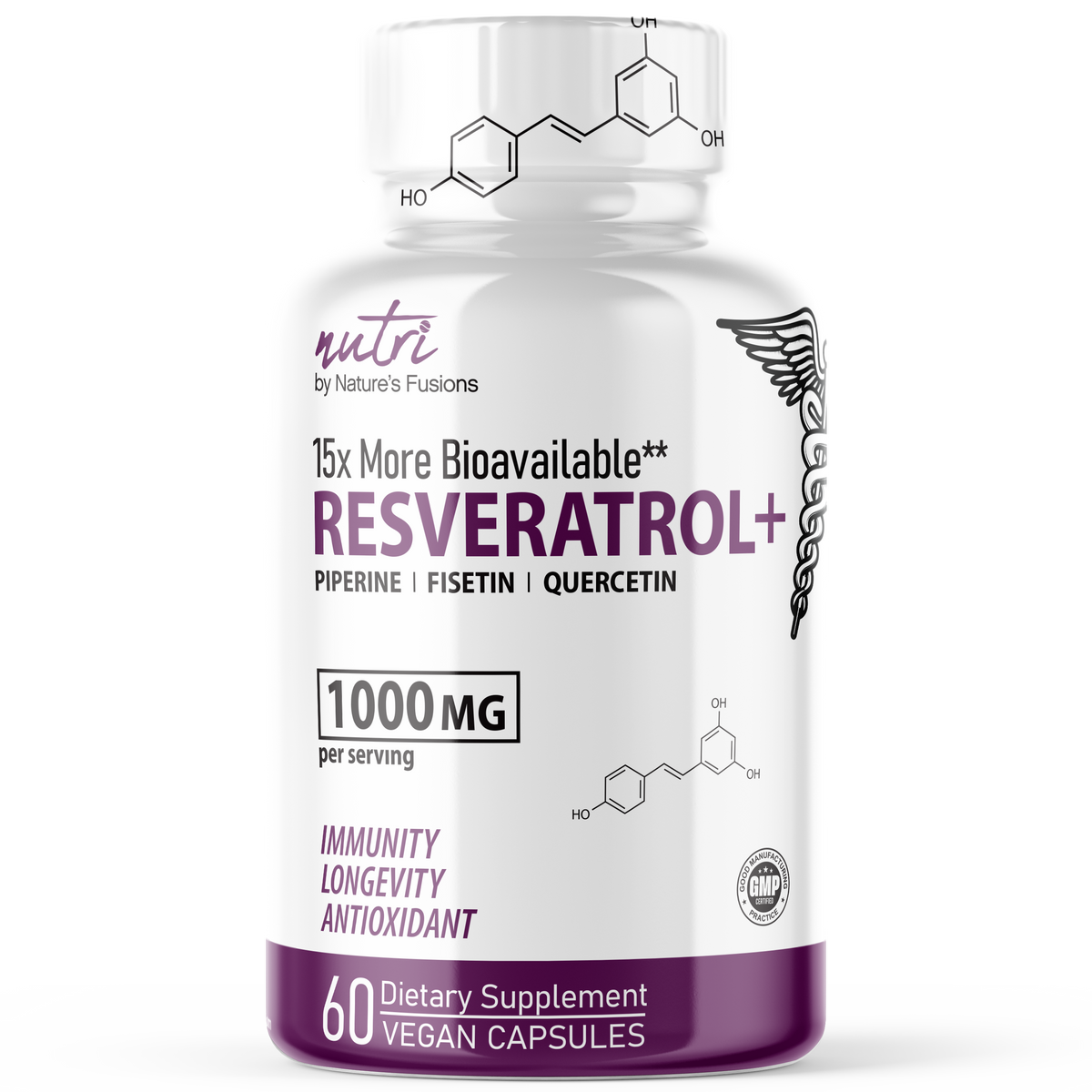 Resverperine 1000mg (60ct) - Longevity Complex