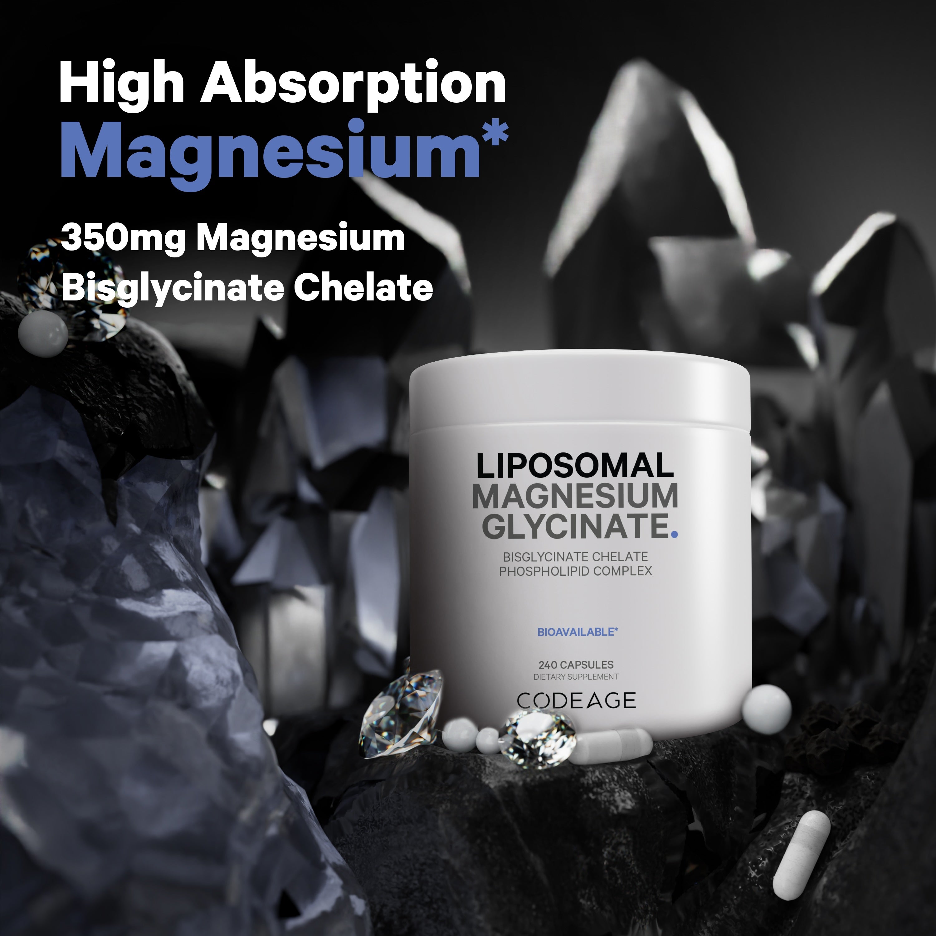 Glicinato de magnesio liposomal 240 unidades