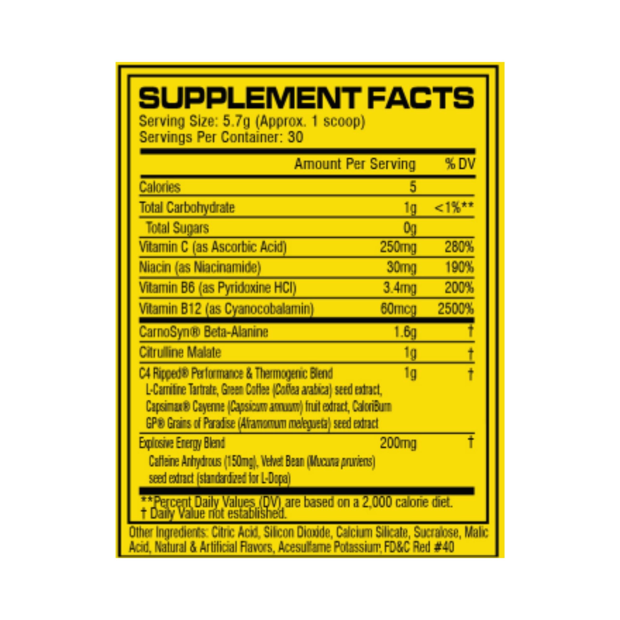 C4 Ripped Pre Workout - Cherry Limeade