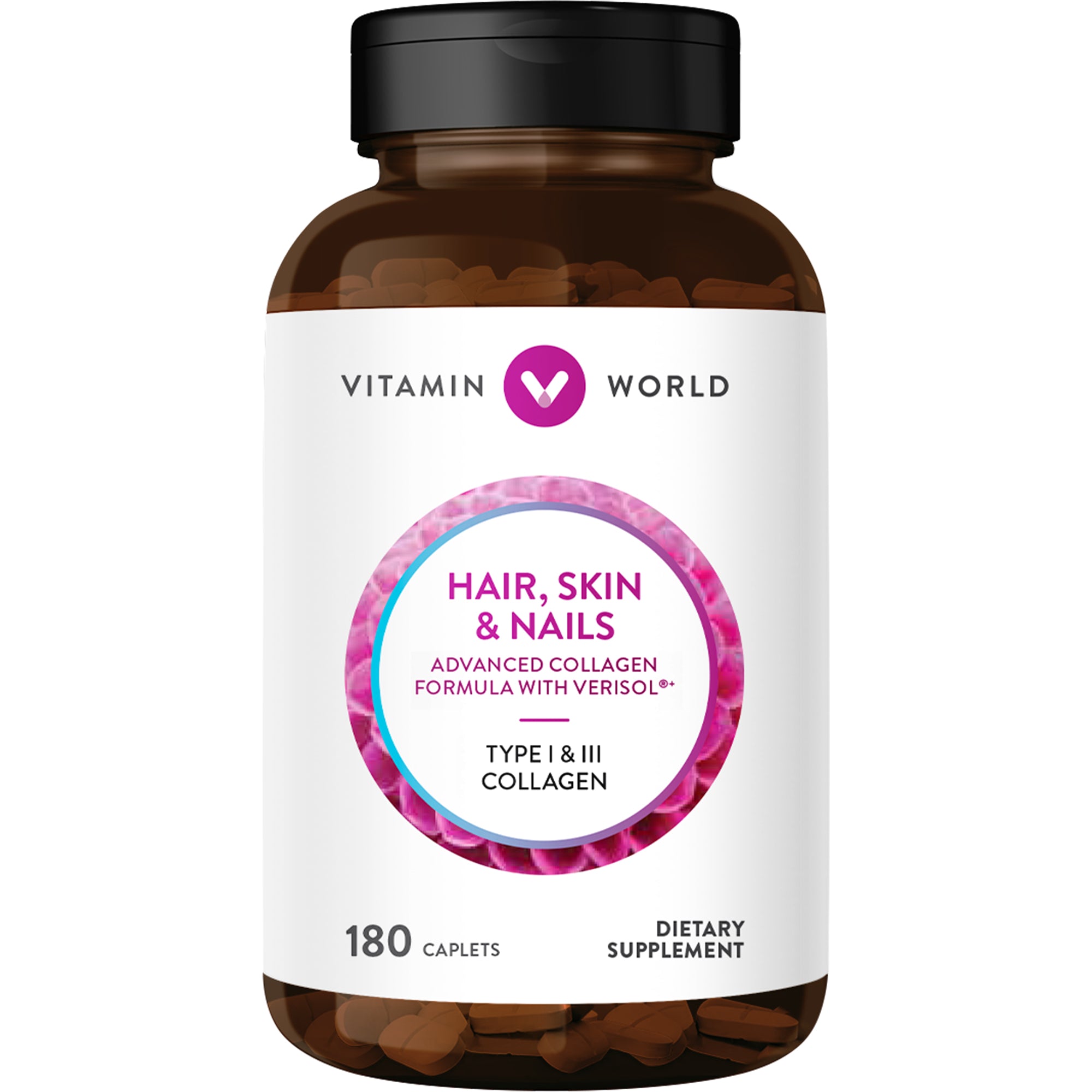 Fórmula avanzada de colágeno para cabello, piel y uñas con Verisol