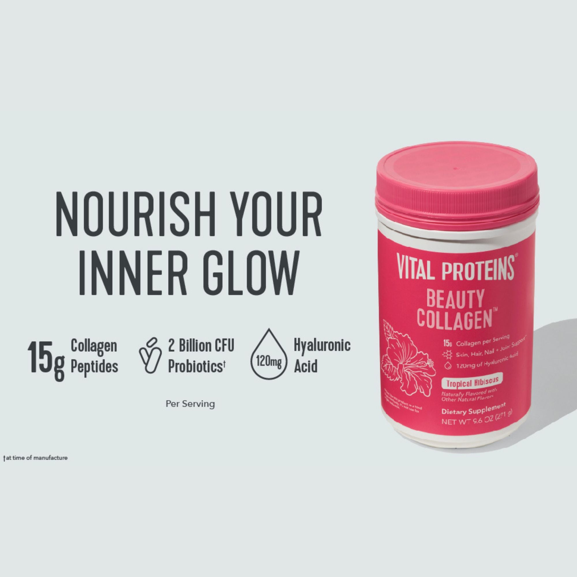 Proteínas vitales Belleza Colágeno Hibisco Tropical