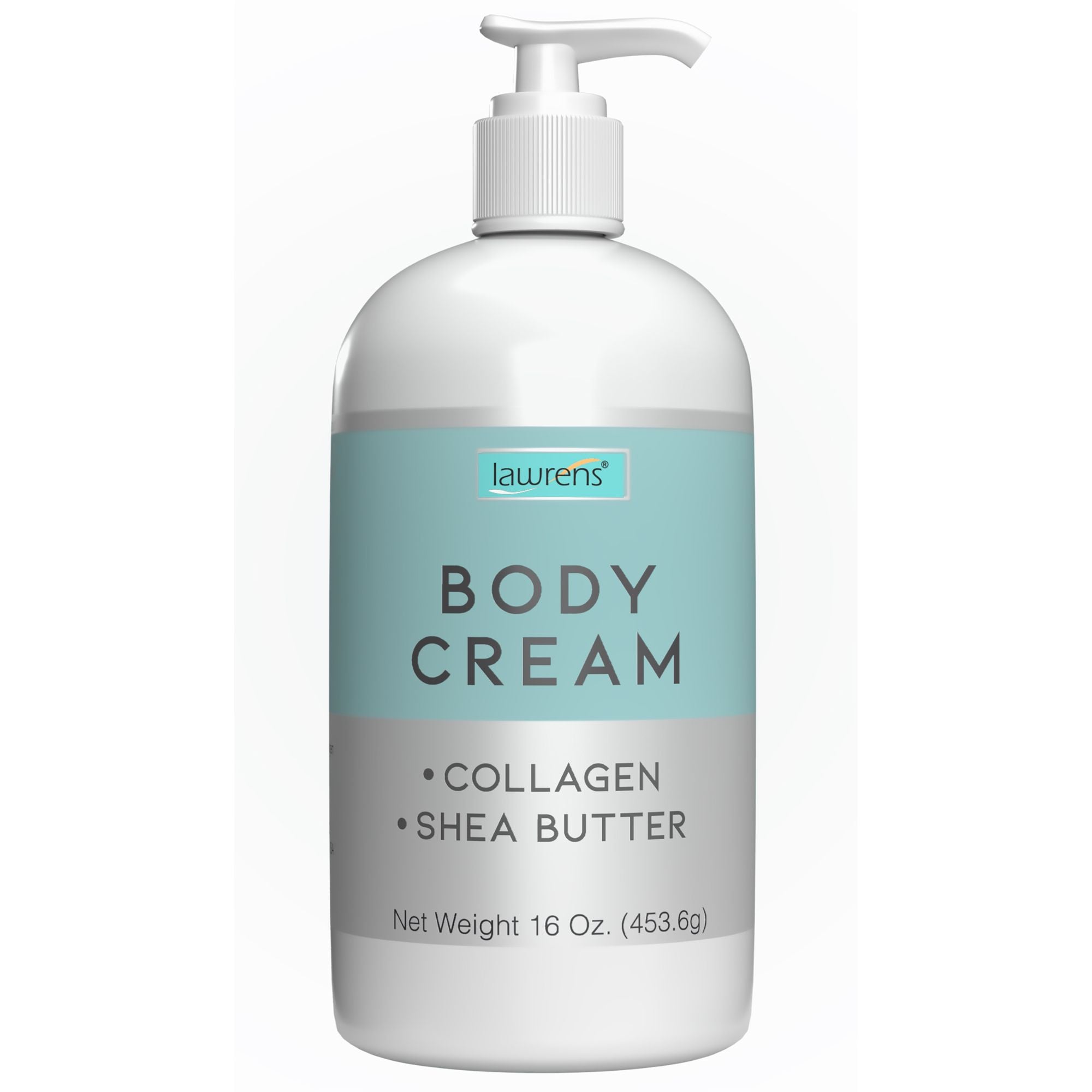 Crema corporal de colágeno con manteca de karité de Lawrens Cosmetics, 16 oz.