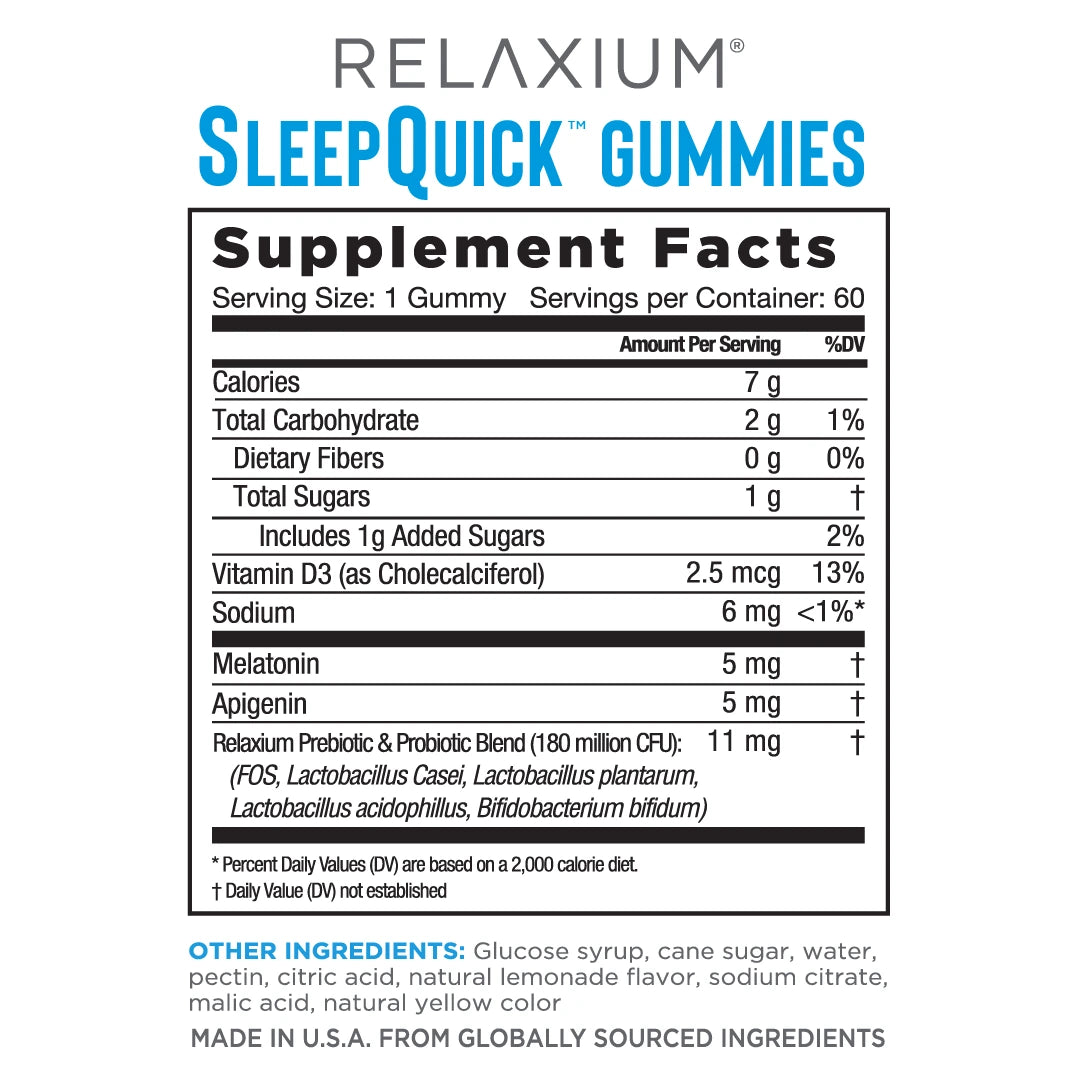 Relaxium SleepQuick Gummies 60Ct