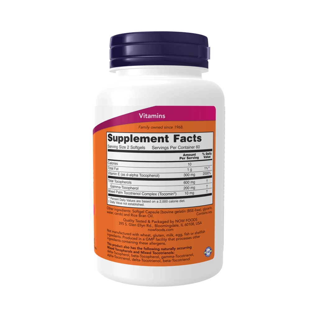 Advanced Gamma E Complex, Mixed Tocopherols & Tocotrienols, Antioxidant Protection*, 120 Softgels